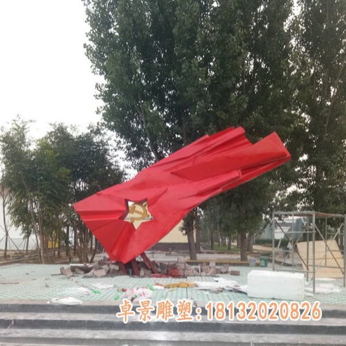 不銹鋼抽象旗幟雕塑 鶴壁金屬雕塑制作廠家的藝術探索